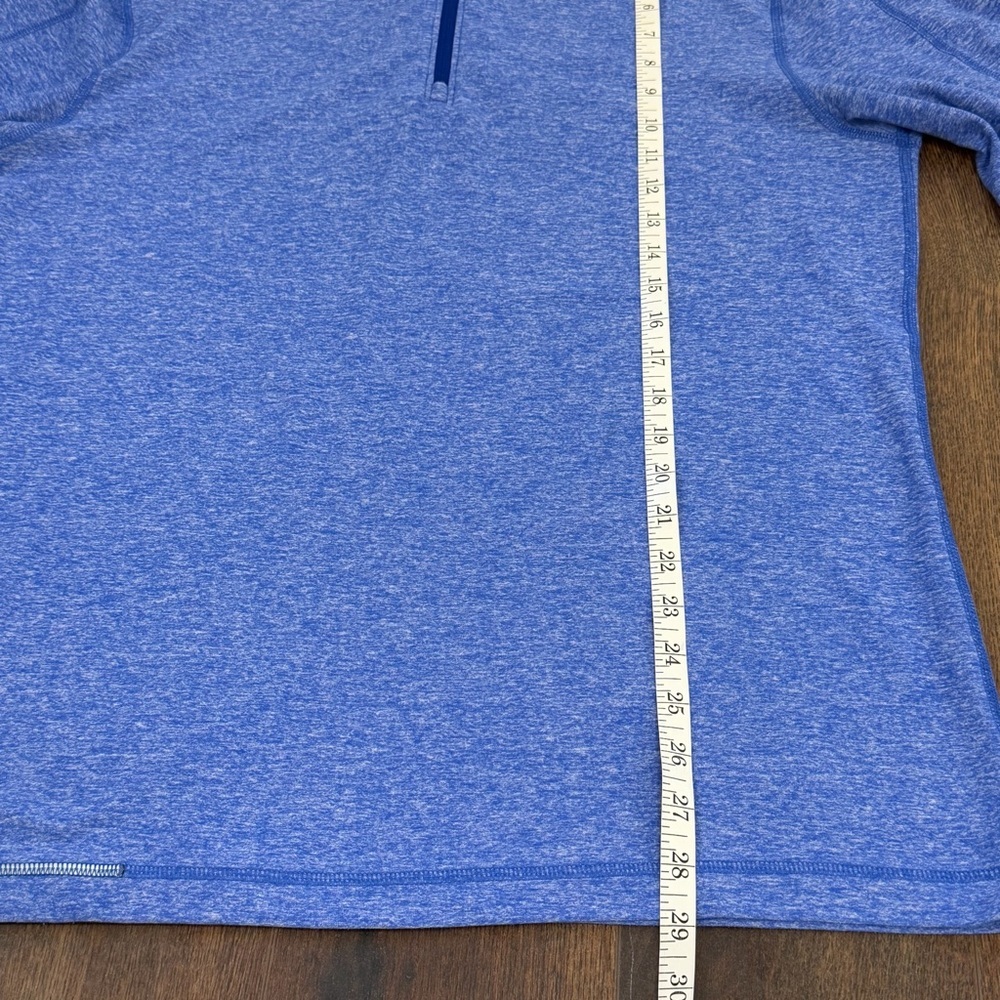 Lululemon Men's Surge Warm Hoodie Heathered Hyper Blue Size Large - Picture 4 of 5